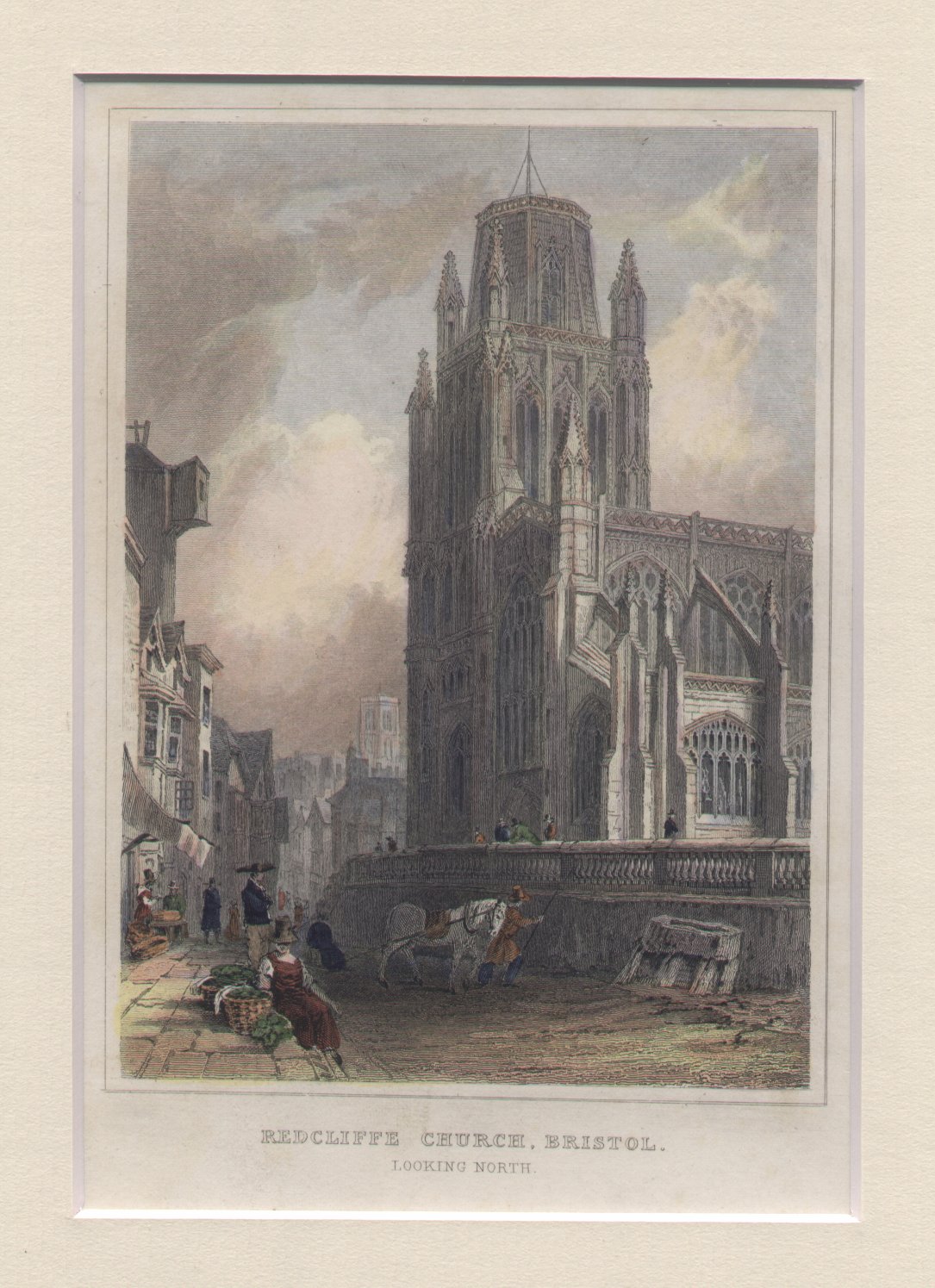 Print - Redclyffe Church, Bristol. Looking North